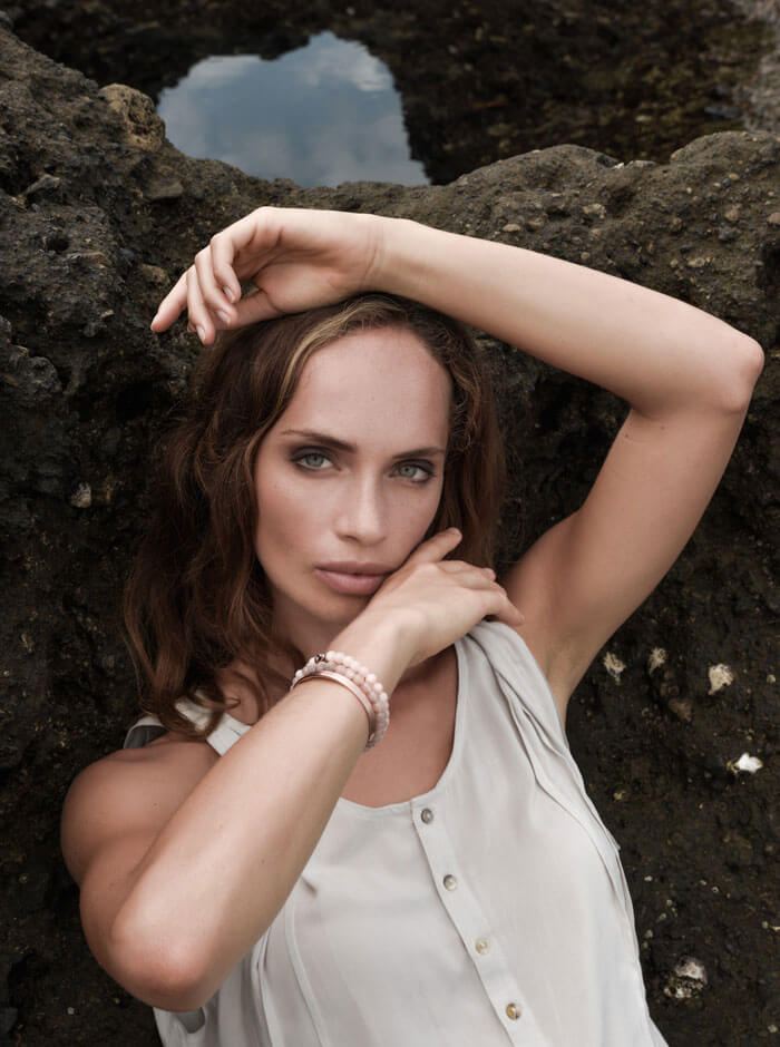 Armband-Damen-Rosa-Rosegold m