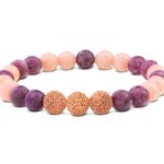 Damen-Perlenarmband-Rosa-Rosa Jade-08FSF