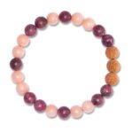 Damen-Perlenarmband-Rosa-Rosa Jade-08FVF