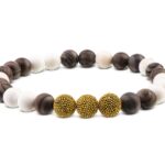 Herren-Perlenarmband-Braun-Magnesit-10MSF