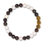 Herren-Perlenarmband-Braun-Magnesit-10MVF