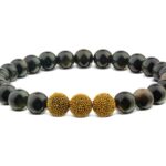 Herren-Perlenarmband-Grün-Goldobsidian-07MVF