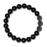 Herren-Perlenarmband-Schwarz-Obsidian-12MVF