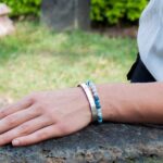 Perlenarmband-Damen-Amazonit-Apatit