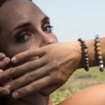 Perlenarmband-Damen-Jaspis-Buddha-Gold