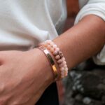 Perlenarmband-rosa-Mondstein-Silberperlen-Rosegold