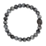 Buddha-Armband-Herren-Grau-Adlerauge-BM14VF