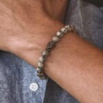 Buddha-Armband-Herren-Grau-Jaspis-BM09M02