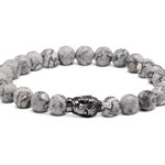 Buddha-Armband-Herren-Grau-Jaspis-BM09SF