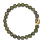 Buddha-Armband-Herren-Gruen-Serpentin-BM13VF