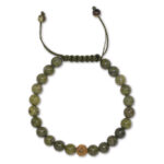 Edelsteinperlen-Armband-Herren-Gruen-Serpentin-BJM06VF
